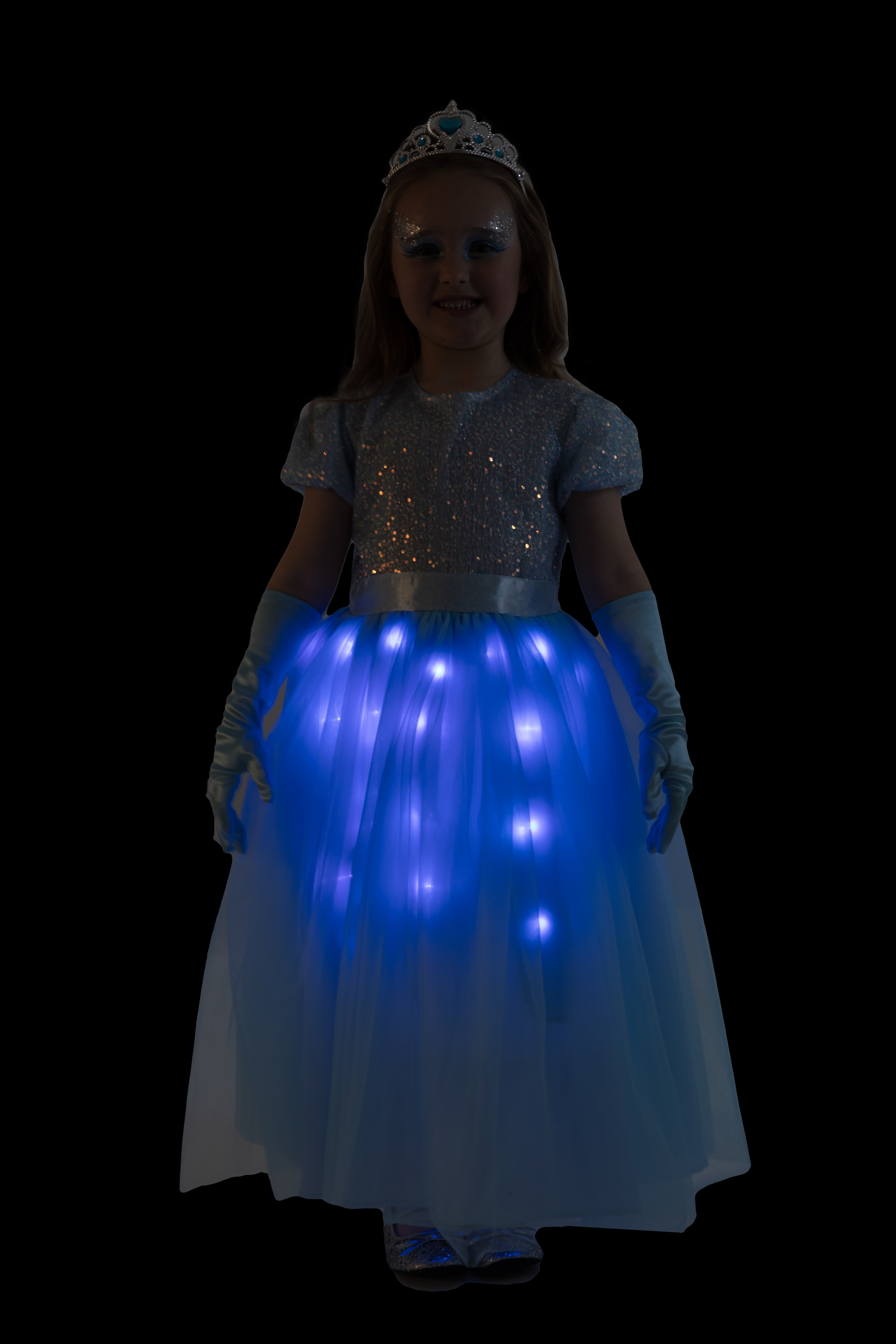 rubies-blaue-leucht-prinzessin-kost-m-kleid-mit-krone image 2