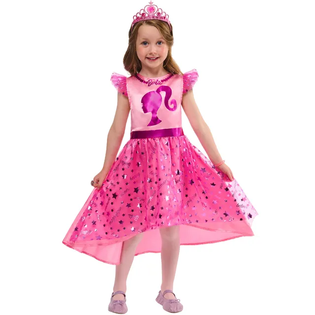 rubie-s-deluxe-barbie-kost-mset-kinder-4-6-jahre-rosa image 1