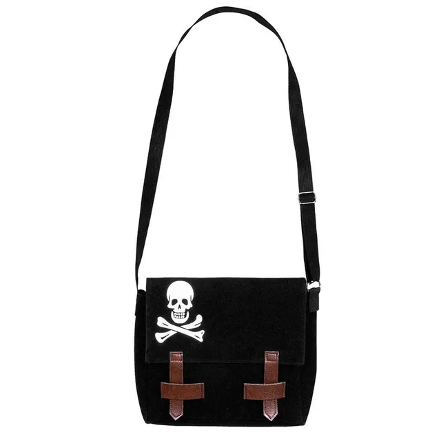 boland-accessories-74145-tasche-pirat-totenkopf-25-cm image 1