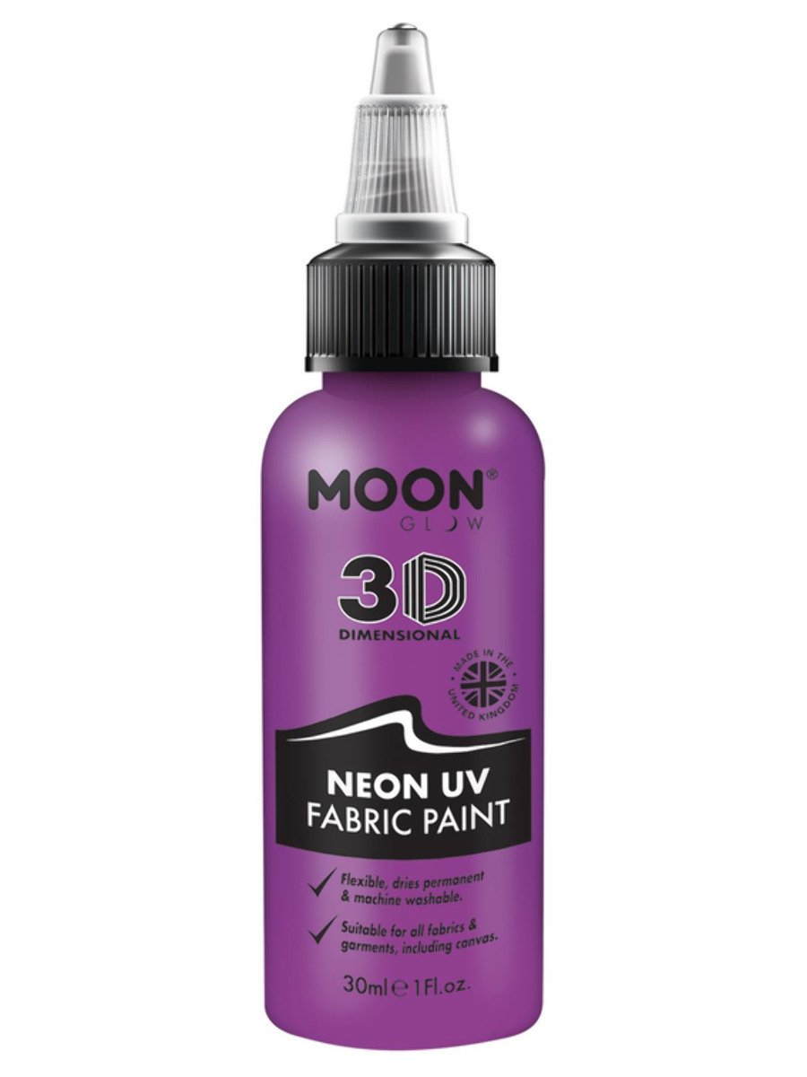 smiffys-makeup-fx-moon-glow-textilfarbe-intense-blue-30ml-neon-uv image 7