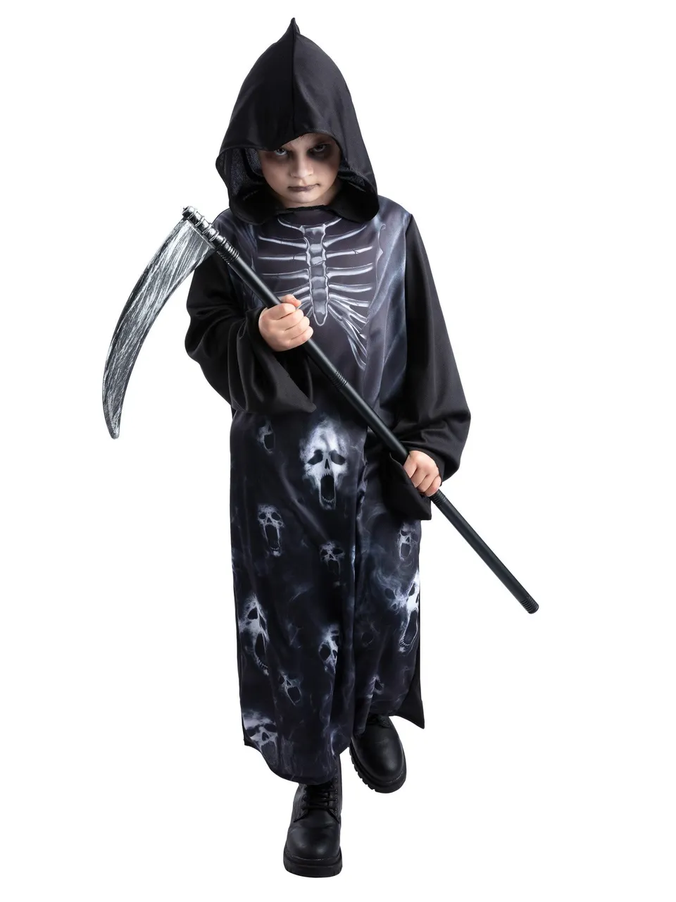 smiffys-fever-screaming-reaper-kost-m-schwarz-gr-m image 1