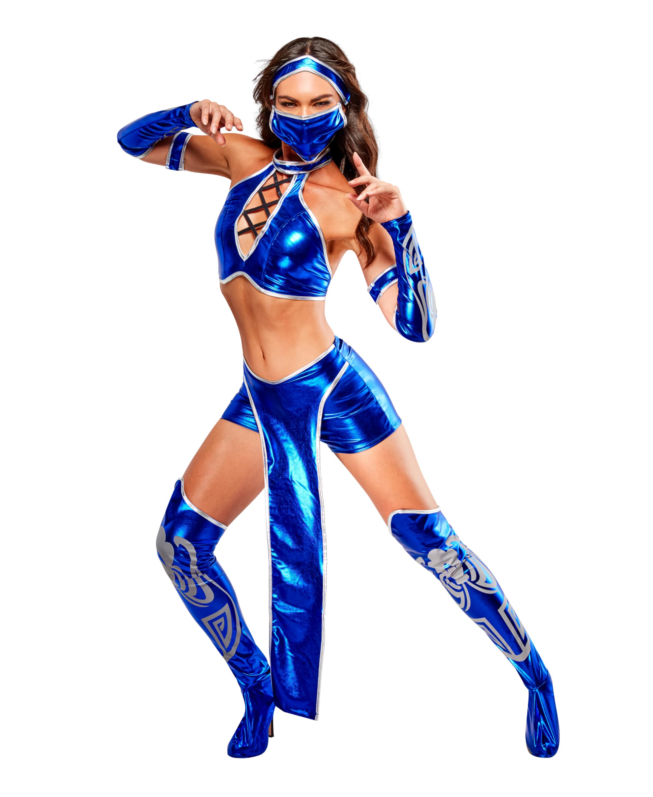 rubie-s-deluxe-mortal-kombat-kitana-kost-m-damen-blau image 1