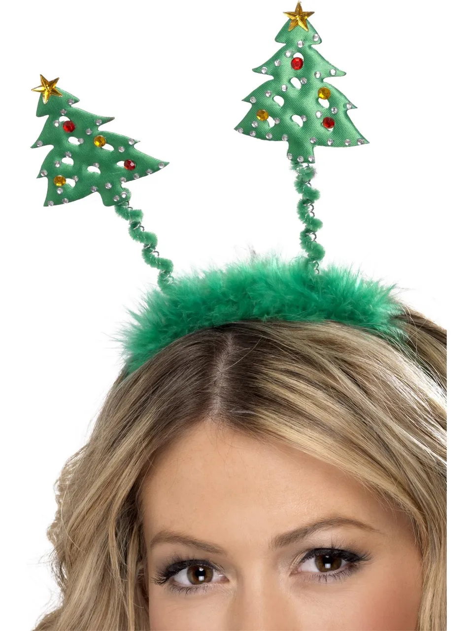 smiffys-fever-christmas-tree-boppers-haarreif-gr-n image 1