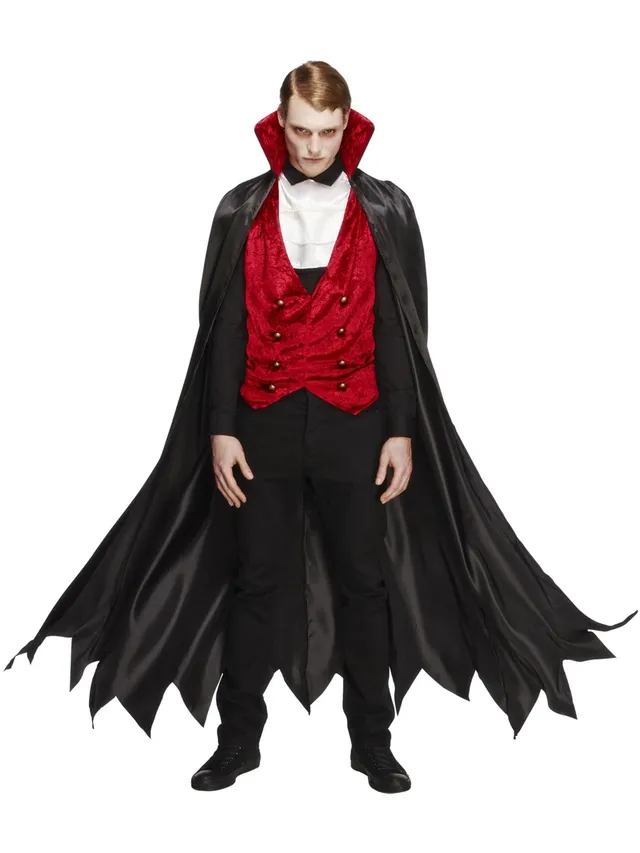 fever-vampir-kost-m-herren-schwarz-rot-gr-e-m image 1