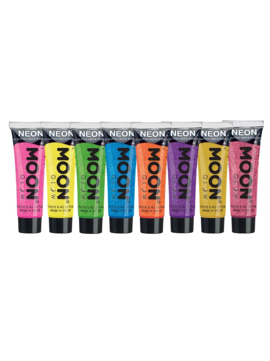 smiffys-makeup-fx-glitzer-gel-neon-uv-blau-12ml image 1