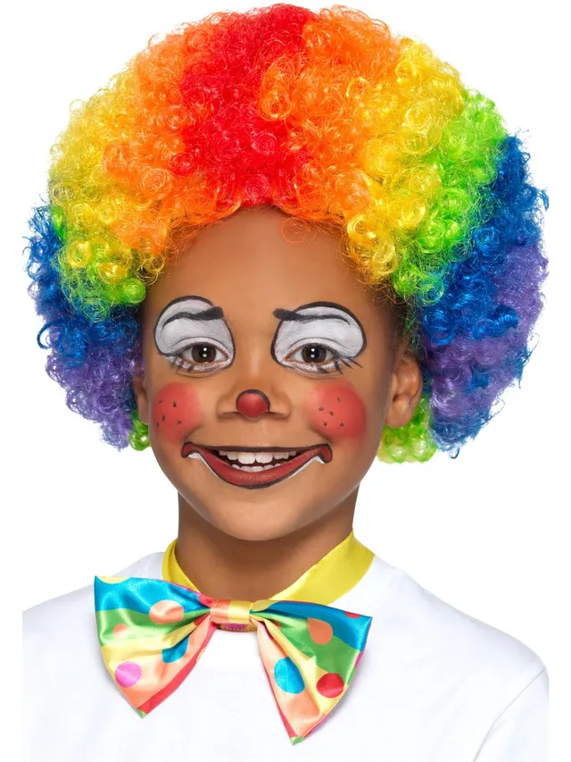 smiffys-fever-rainbow-clown-per-cke-bunt-kinder-afro image 1