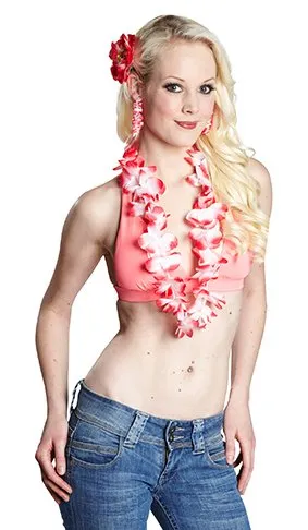 rubie-s-deluxe-hawaii-set-3tlg-bl-tenkette-rot-wei image 1