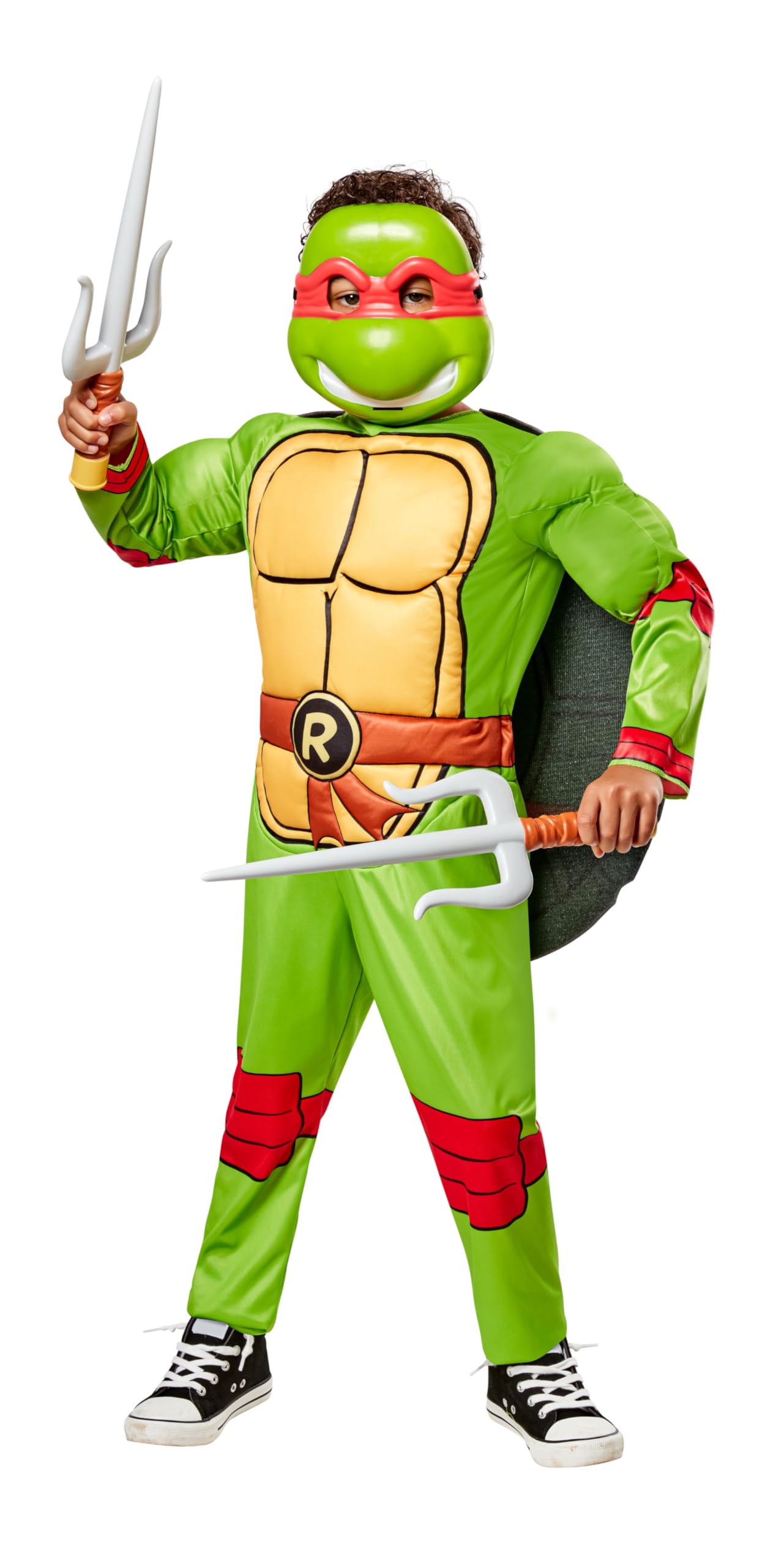 rubie-s-deluxe-tmnt-raphael-sais-kost-m-zubeh-r-kinder image 2