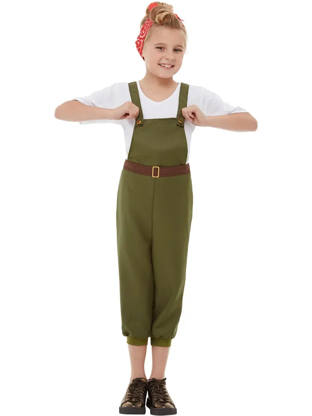 smiffys-fever-land-girl-kost-m-gr-n-m-7-9-jahre image 1