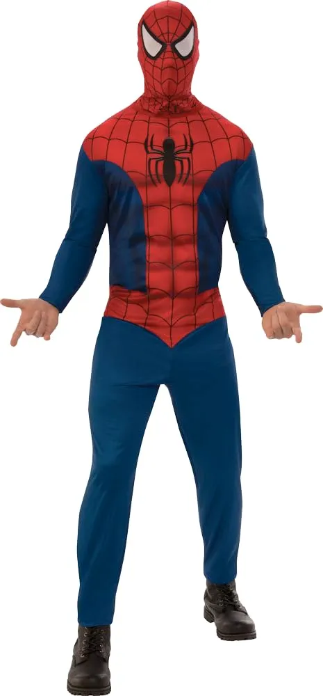 rubie-s-deluxe-spiderman-classic-kost-m-m-l-mit-maske image 1