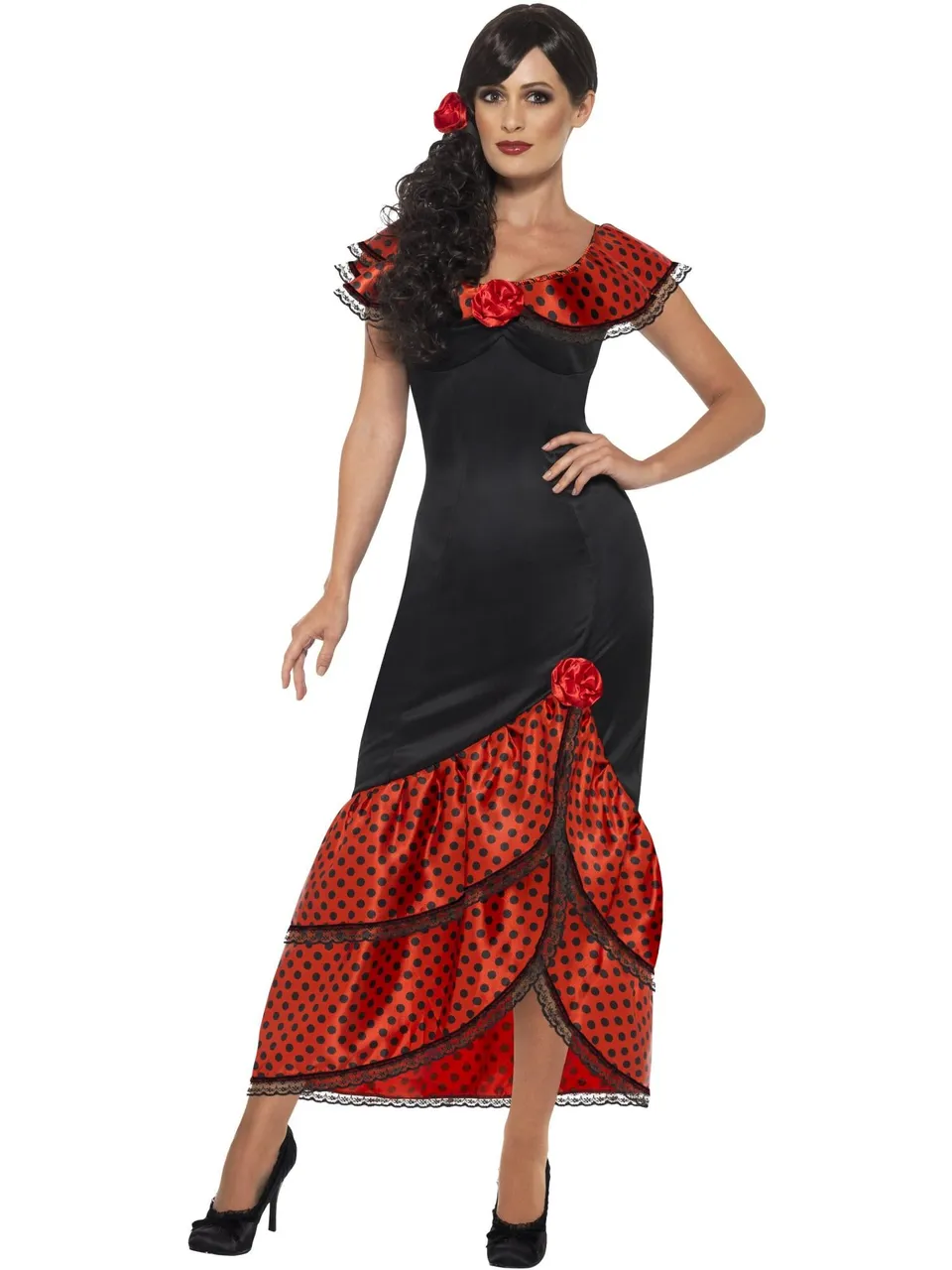 smiffys-fever-flamenco-senorita-kost-m-schwarz-s image 1