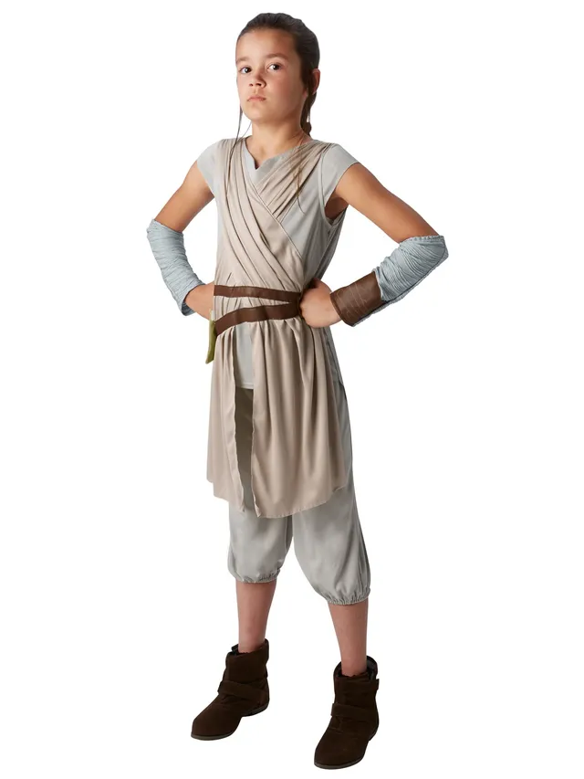 rubie-s-deluxe-star-wars-rey-kinderkost-m-beige-11-12-jahre image 1