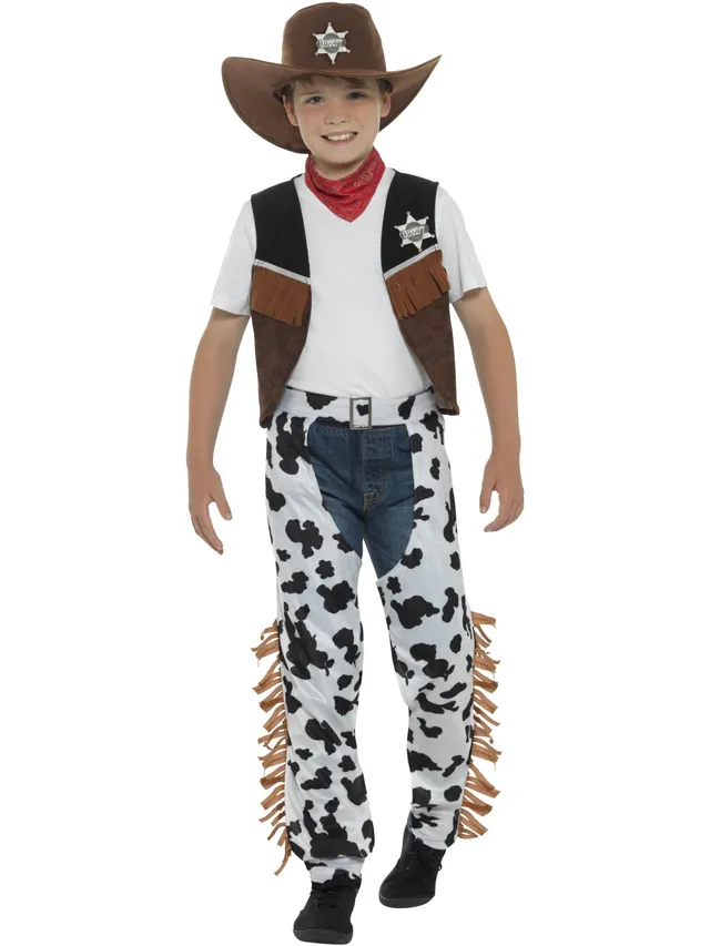 smiffys-fever-texan-cowboy-kost-m-kinder-braun-s-4-6 image 1