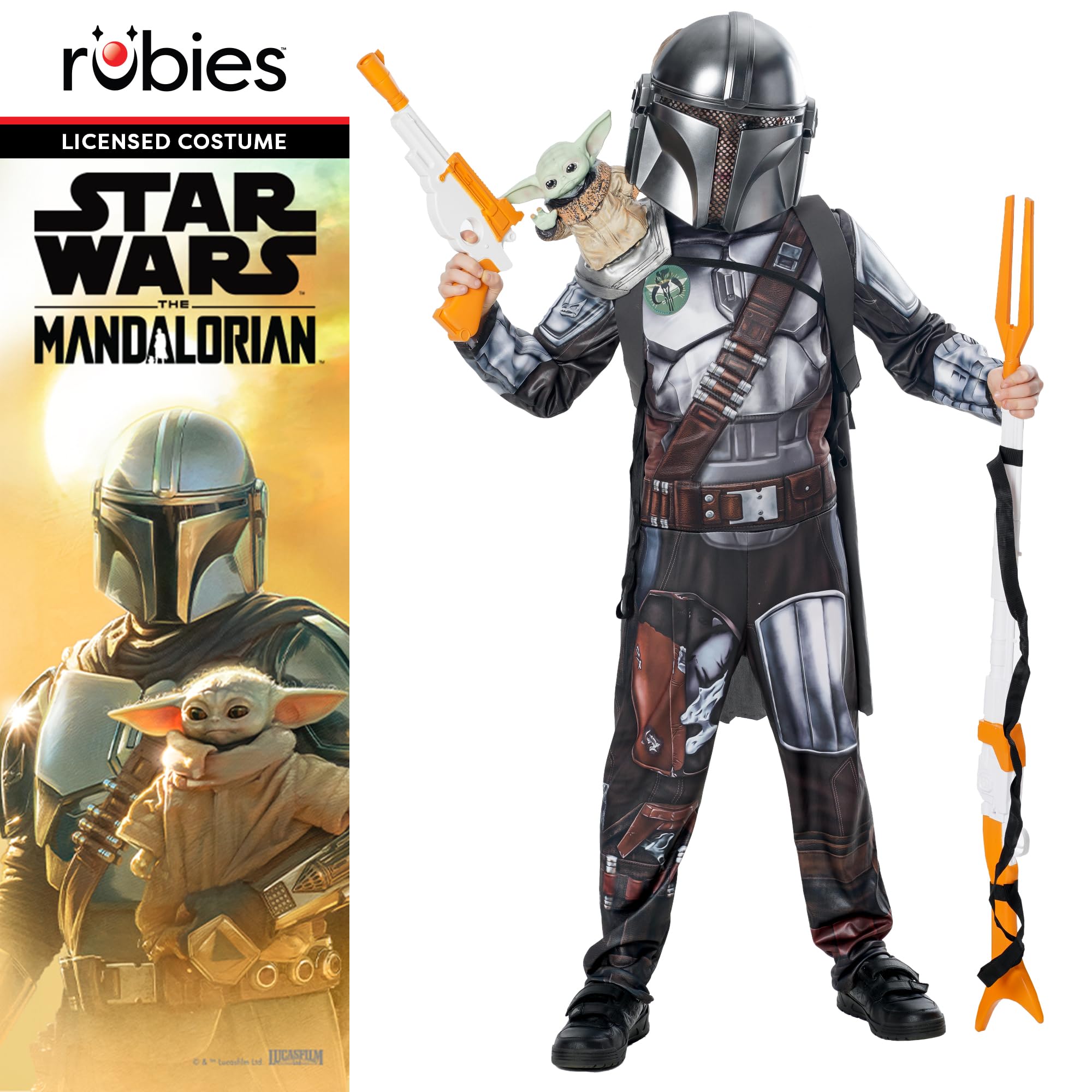 rubie-s-deluxe-mandalorian-kost-m-kinder-8-10-jahre image 7