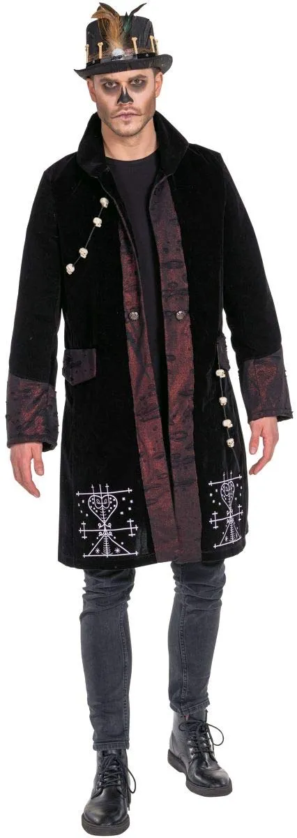 rubie-s-deluxe-voodoo-jacke-herren-samtoptik-gr-58-schwarz image 1