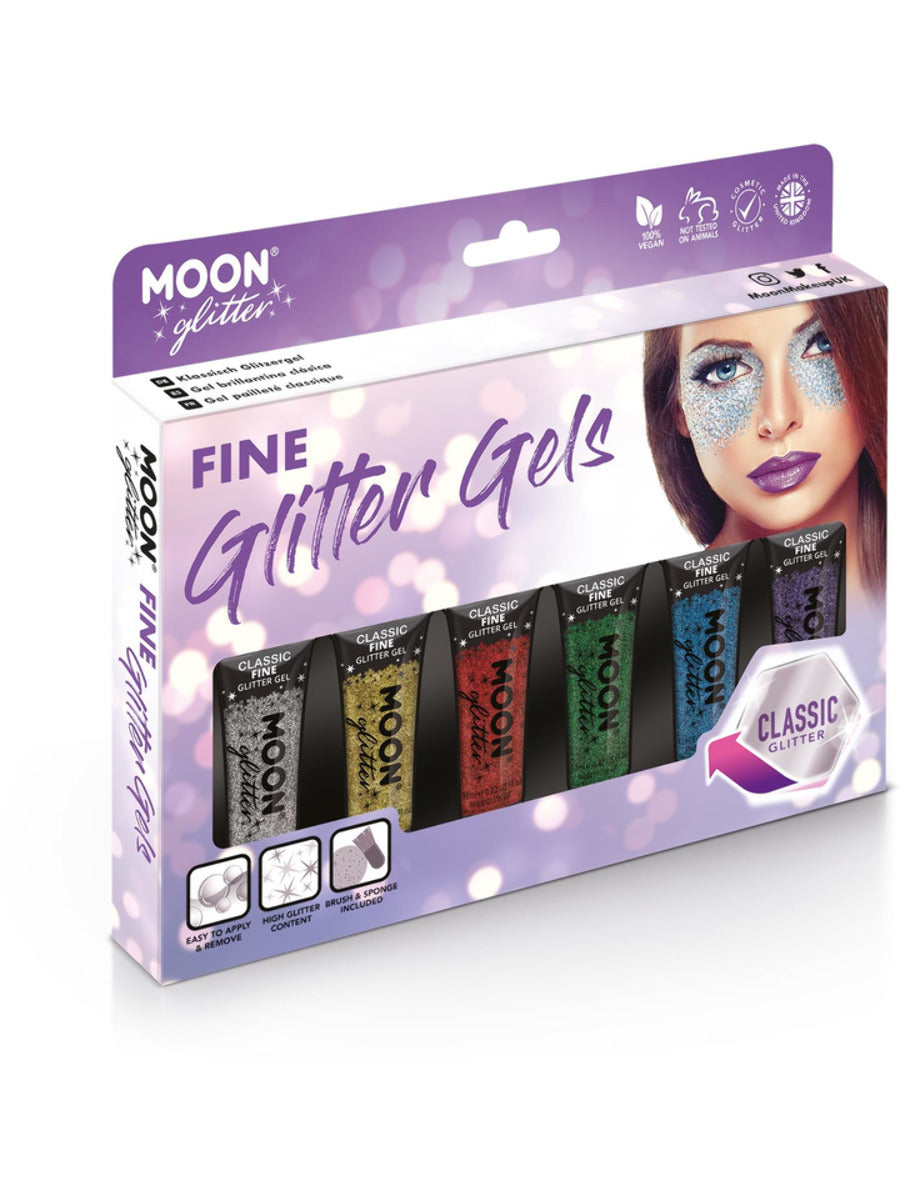 moon-glitter-glitzer-gel-boxset-6-farben-mit-pinsel-vegan image 1