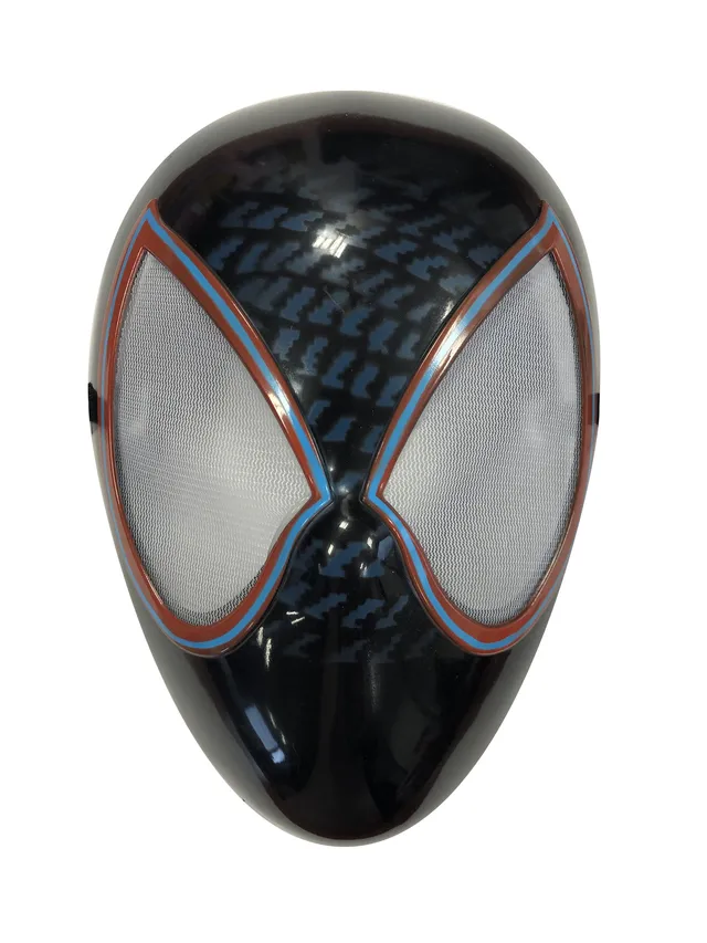 rubies-miles-morales-maske-schwarz-rot-pvc-superheld image 1