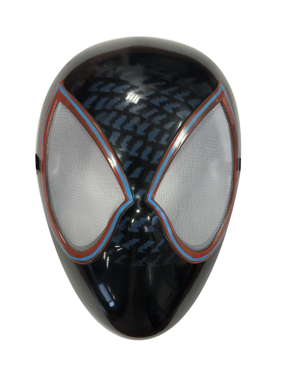 rubies-miles-morales-maske-schwarz-rot-pvc-superheld image 1