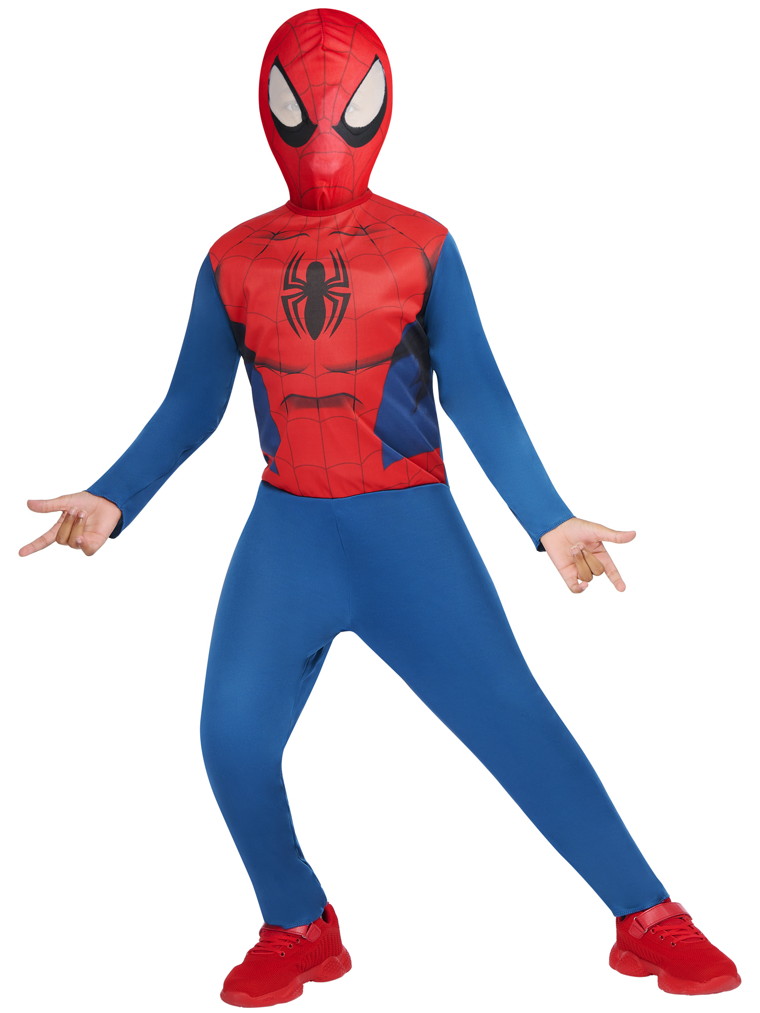 rubies-spider-man-kost-m-overall-mit-maske-und-aufdruck image 7