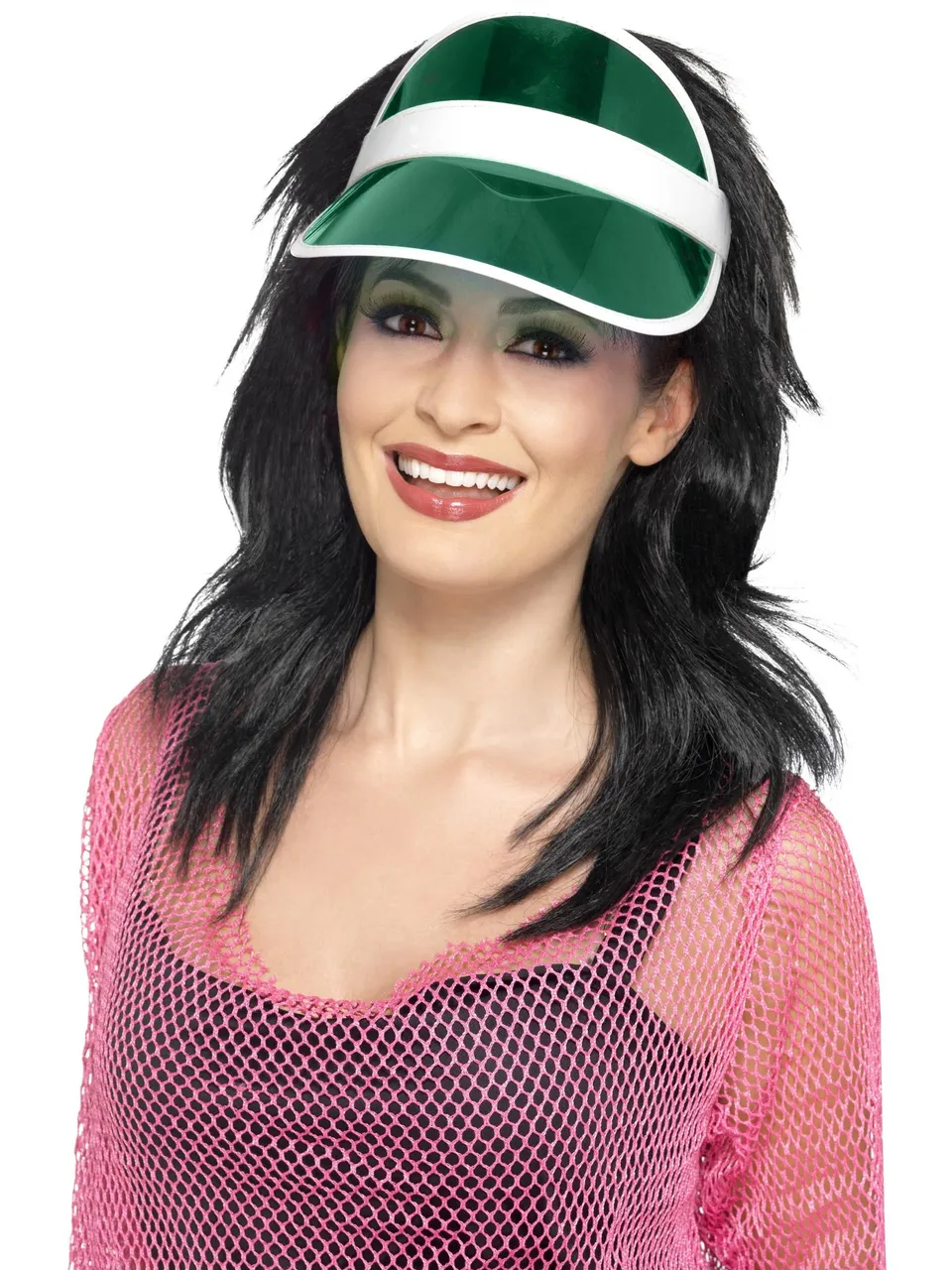 smiffys-fever-80s-sun-visor-kappe-gr-n-einheitsgr-e image 1