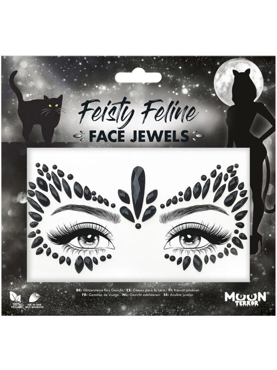 smiffys-moon-terror-face-jewels-feisty-feline-katzen-steine image 1