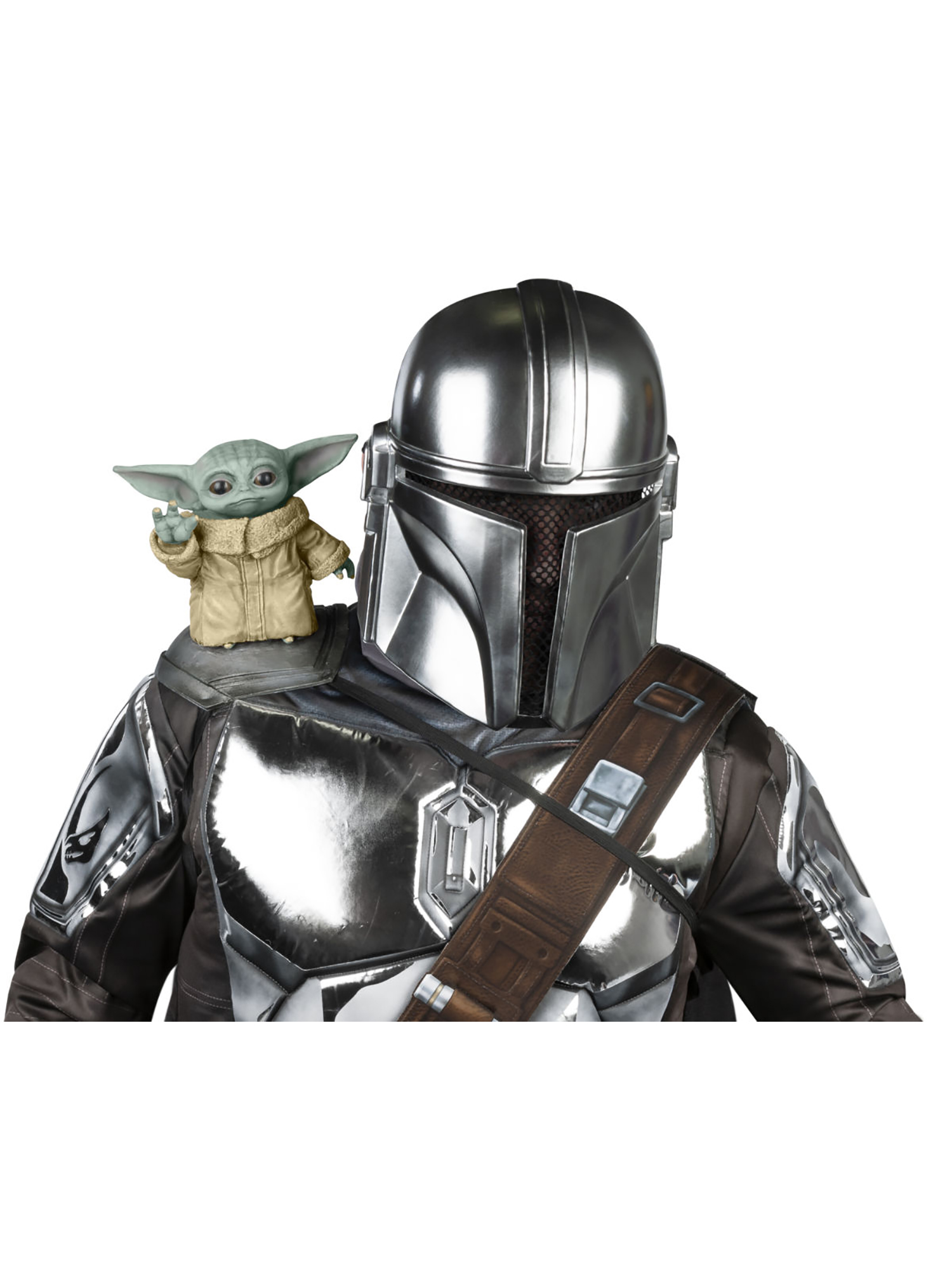 rubies-baby-yoda-schulter-figur-grogu-latex image 1