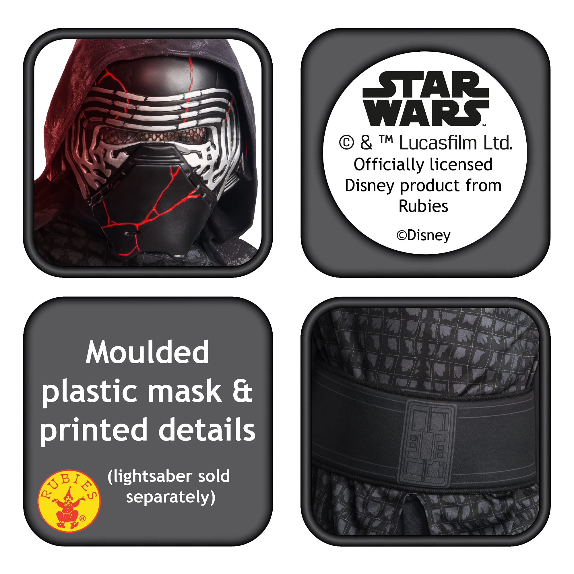 rubie-s-deluxe-kylo-ren-kost-m-kinder-star-wars-maske image 2