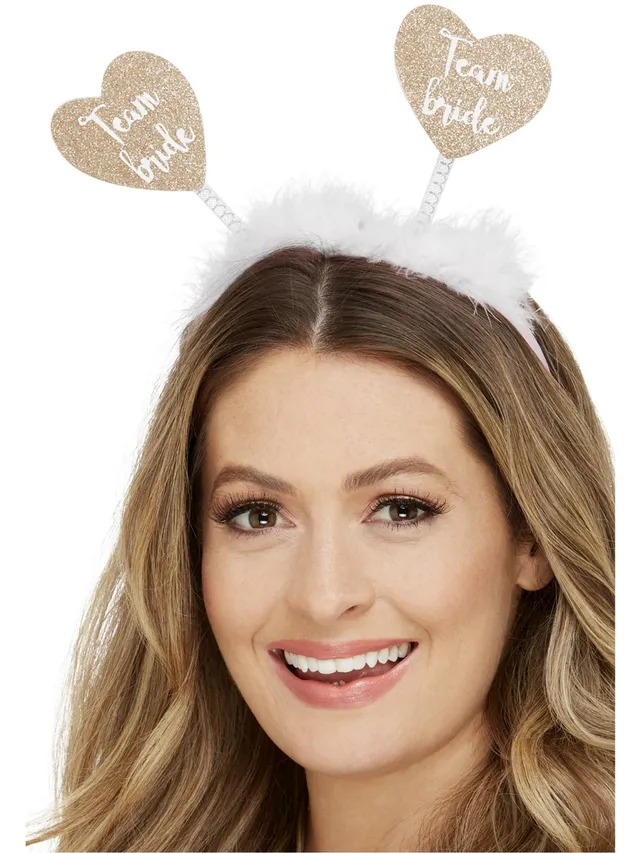 smiffys-fever-team-bride-haarreif-wei-gold-herzen image 1