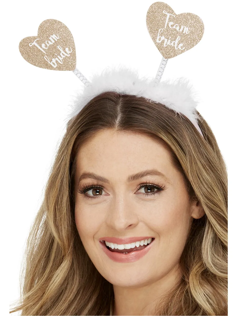 smiffys-fever-team-bride-haarreif-wei-gold-herzen image 1