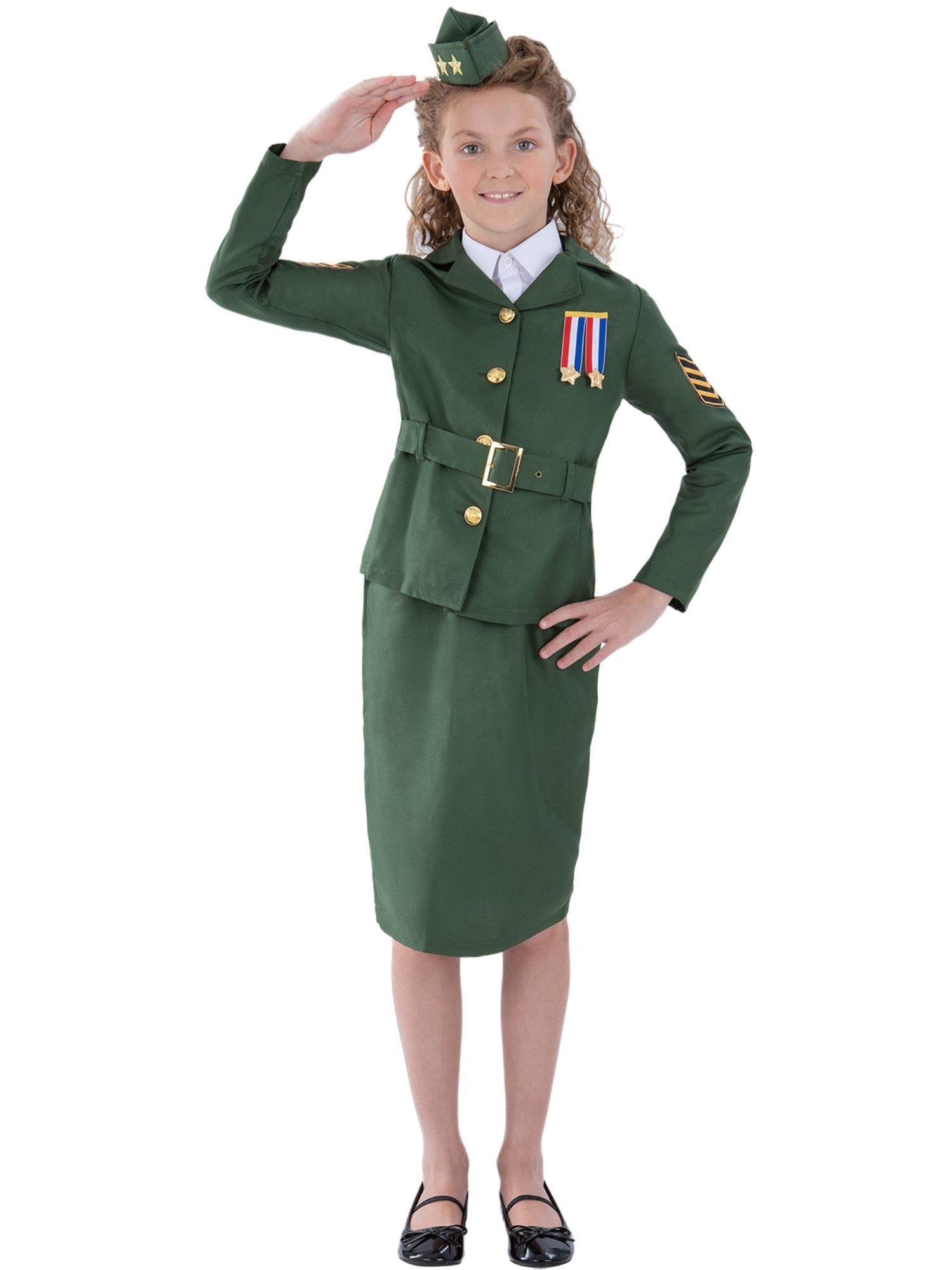 smiffys-fever-41104-armee-kost-m-m-dchen-khaki-m image 4