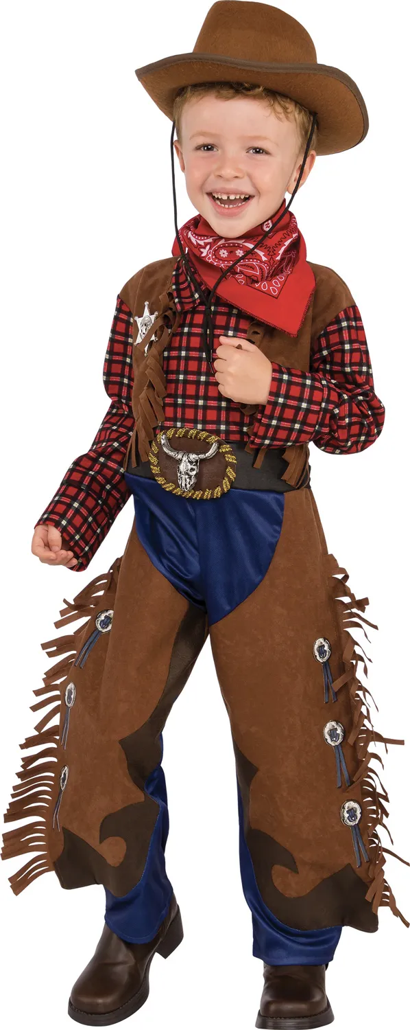 rubies-cowboy-kost-m-mit-halstuch-western-braun image 1