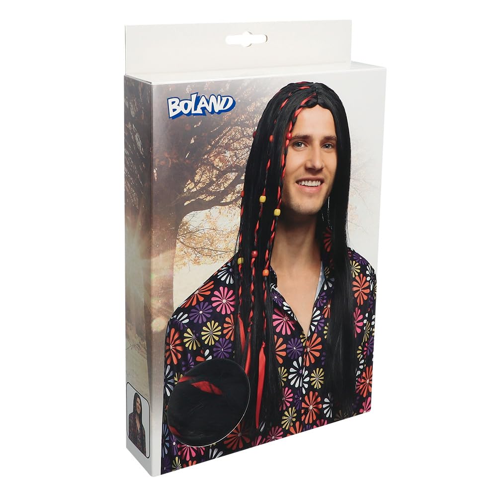 boland-wigs-flower-power-per-cke-schwarz-lang-erwachsene image 4