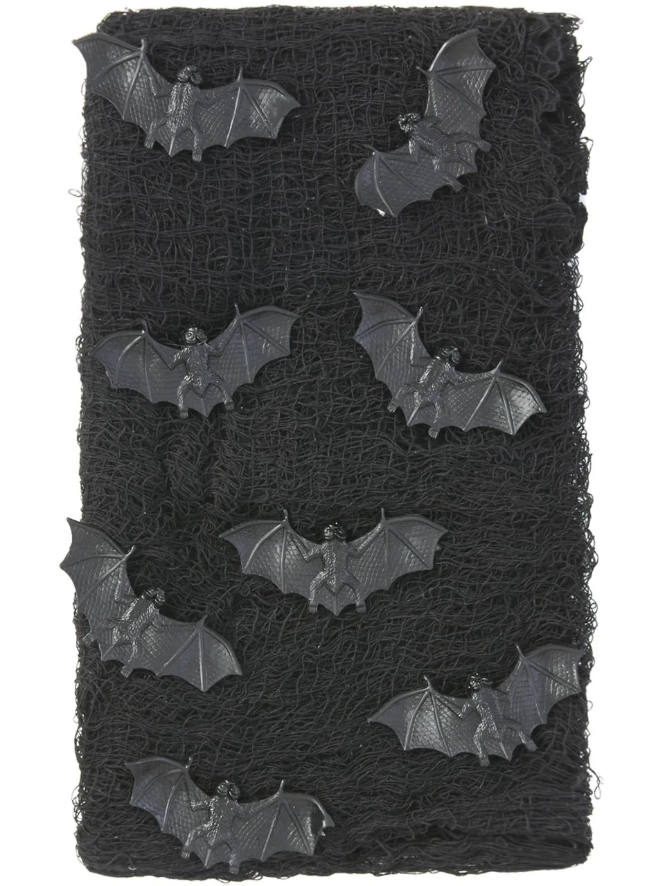 smiffys-fever-fledermaus-grusel-tuch-deko-set-schwarz image 1