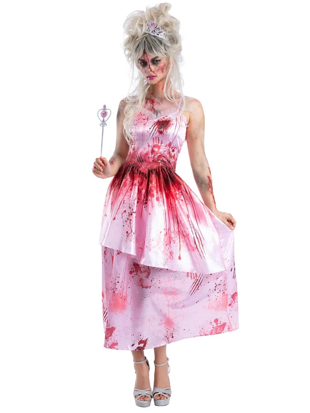 smiffys-fever-zombie-prinzessin-kost-m-m-rosa image 1