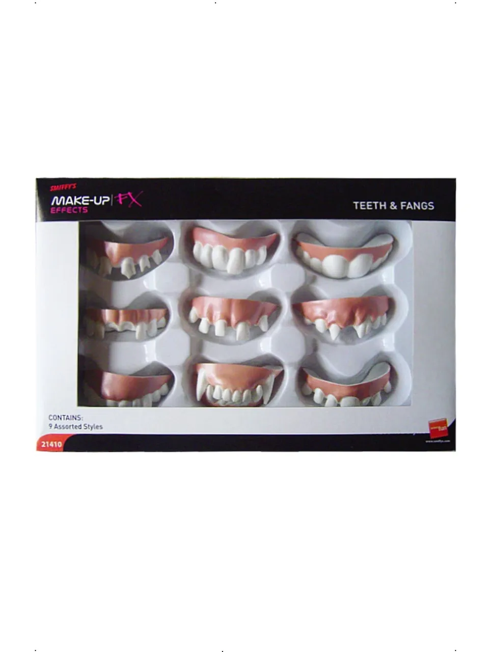 smiffys-makeup-fx-vampirz-hne-fangs-set-9tlg-wei image 1