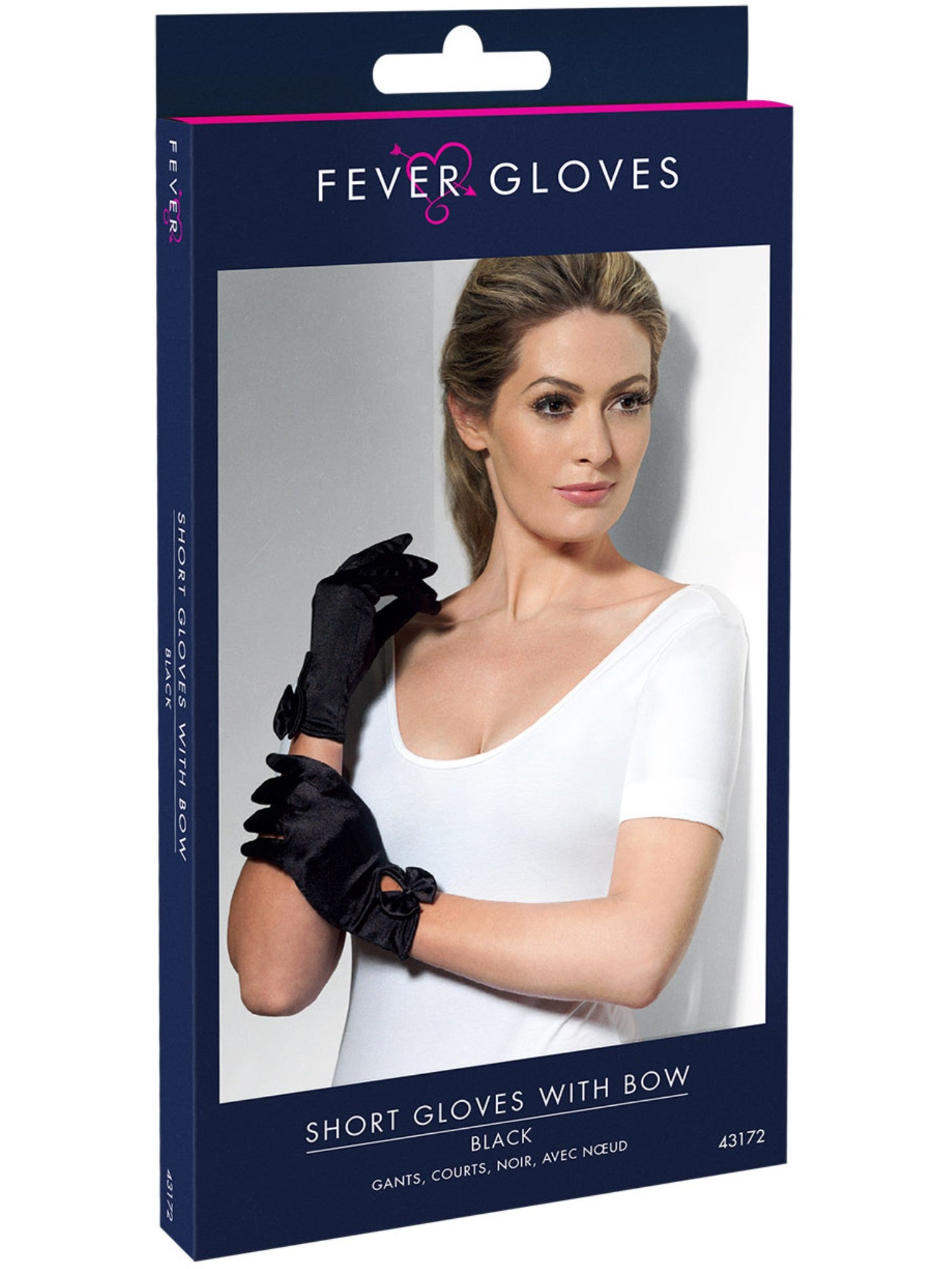 smiffys-fever-handschuhe-kurz-schwarz-schleife-damen image 2