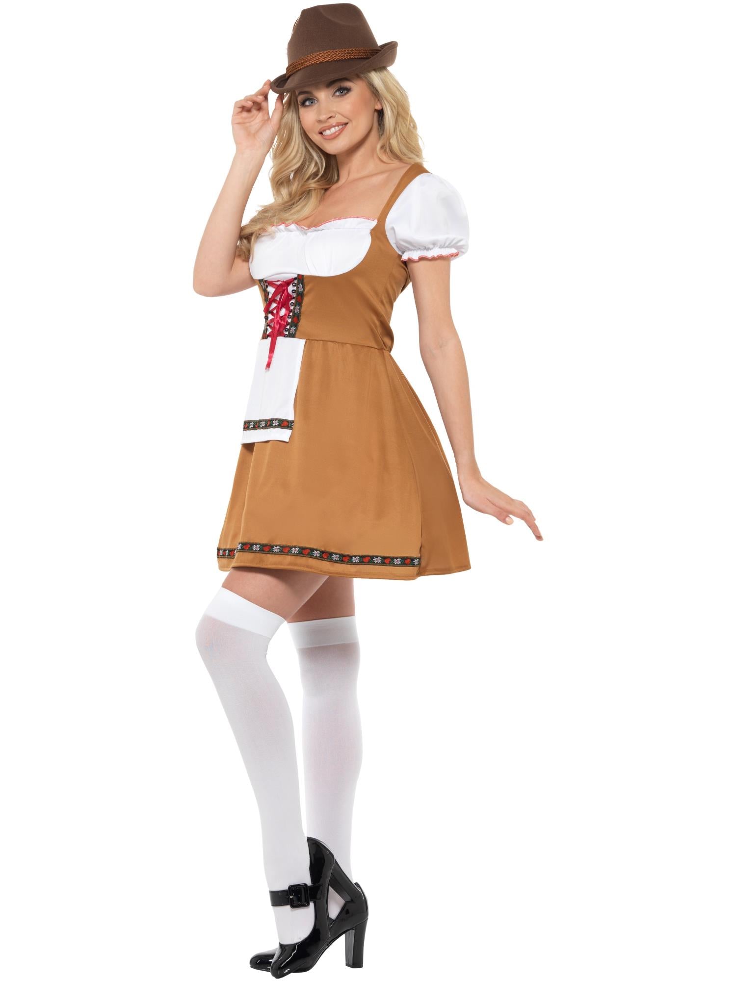 smiffys-fever-bavarian-beer-maid-dirndlkost-m-braun image 2