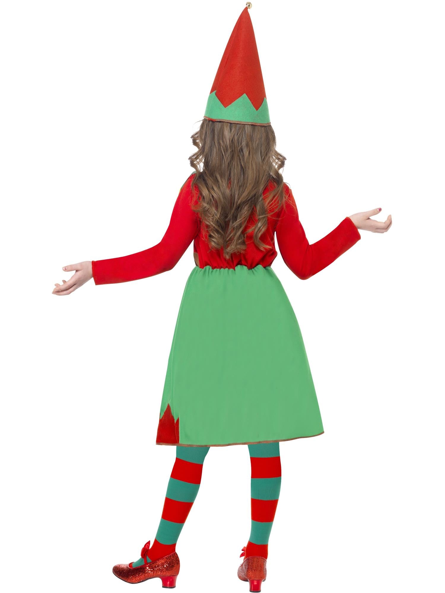 smiffys-fever-santa-s-little-helper-elfenkost-m-m-dchen-m-rot-gr-n image 2