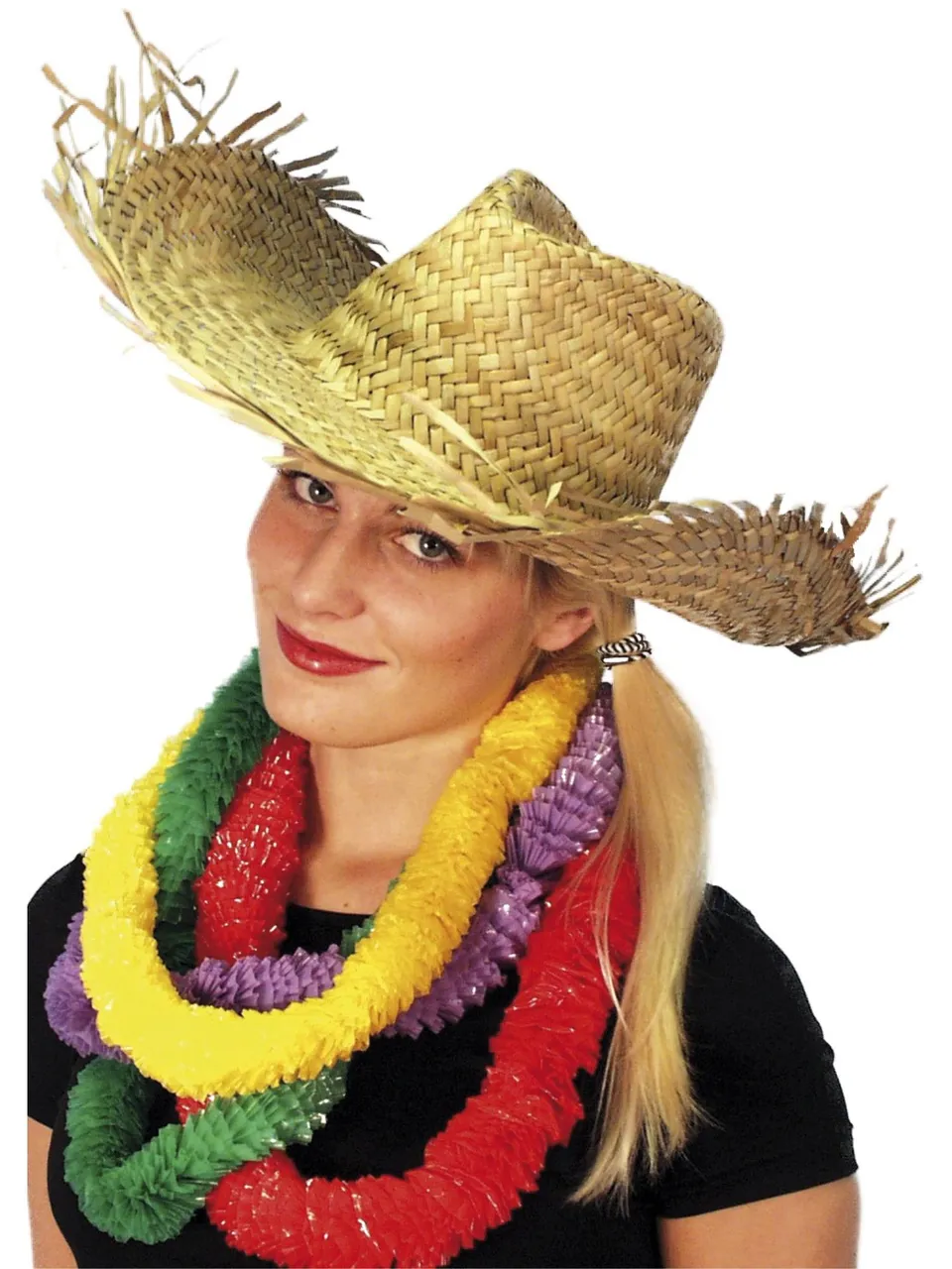 smiffys-fever-beachcomber-hawaiian-strohhut-natur image 1