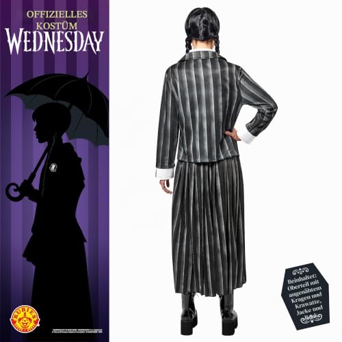 rubie-s-deluxe-wednesday-kost-m-damen-xl-schwarz image 7