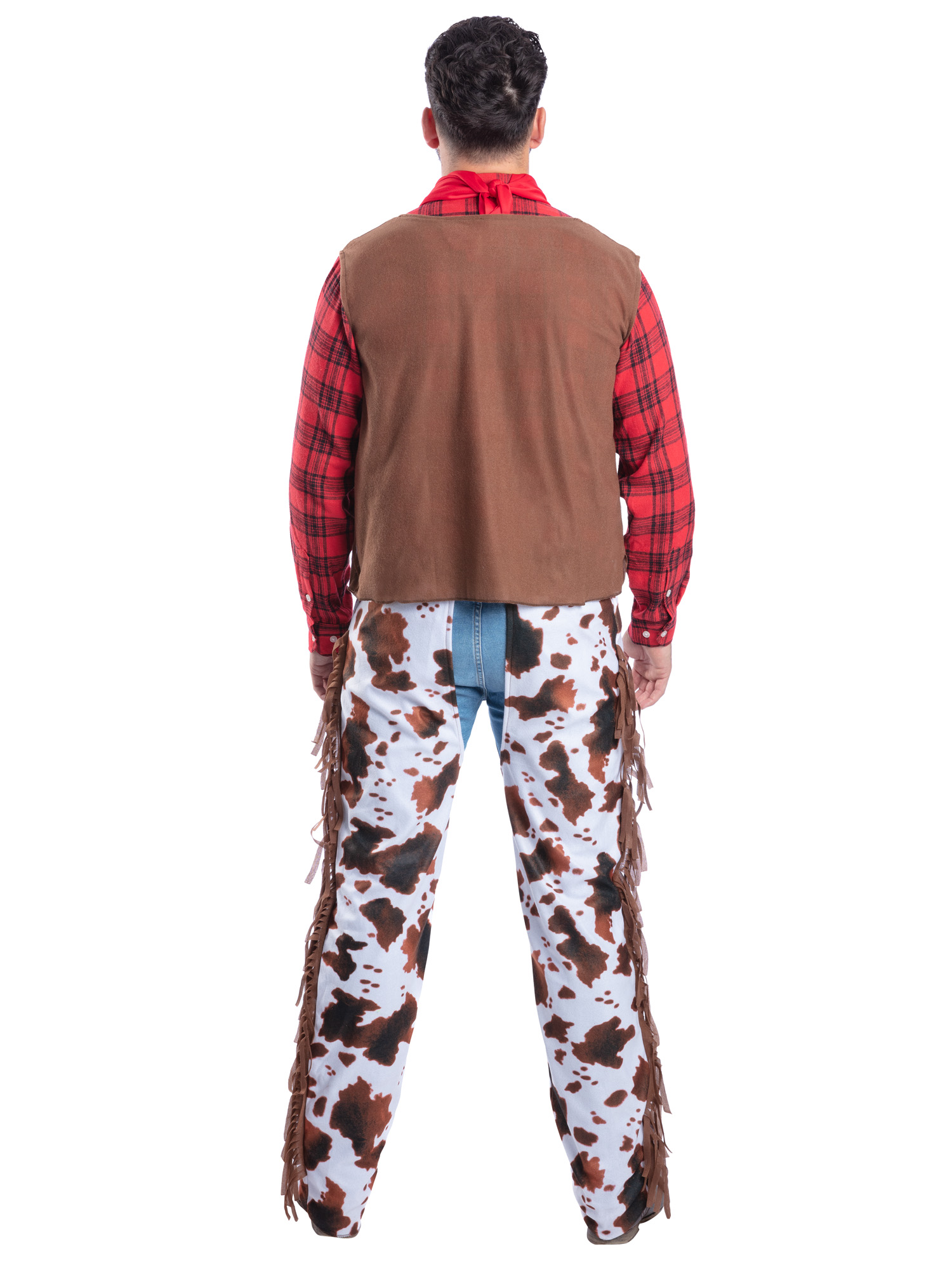 rubies-cowboy-kost-m-herren-l-mit-weste-und-tuch image 3
