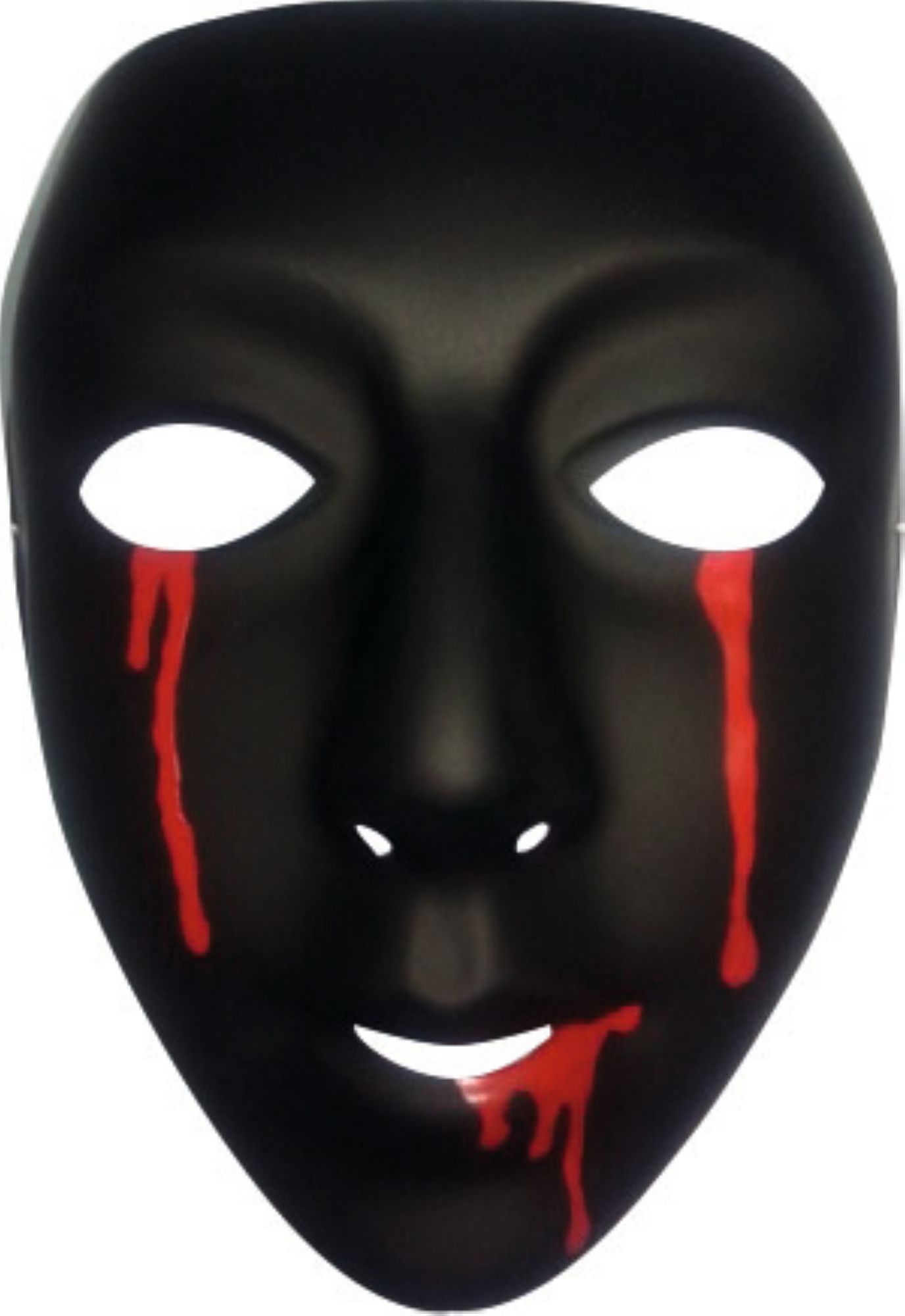 rubies-masques-maske-schwarz-mit-blutstr-nen-damen image 1