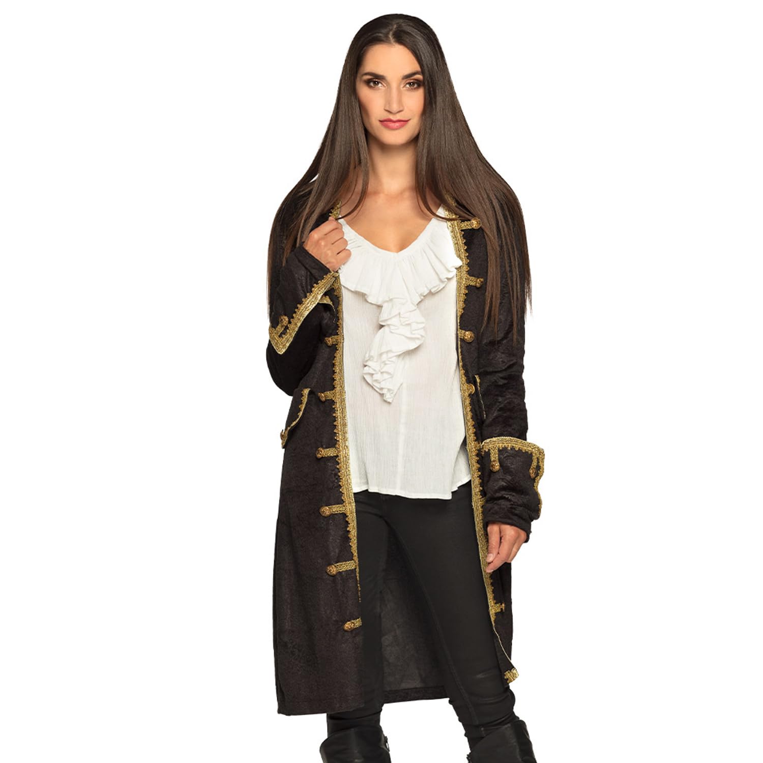 boland-piratin-jacke-schwarz-gold-damen-gr-42 image 1