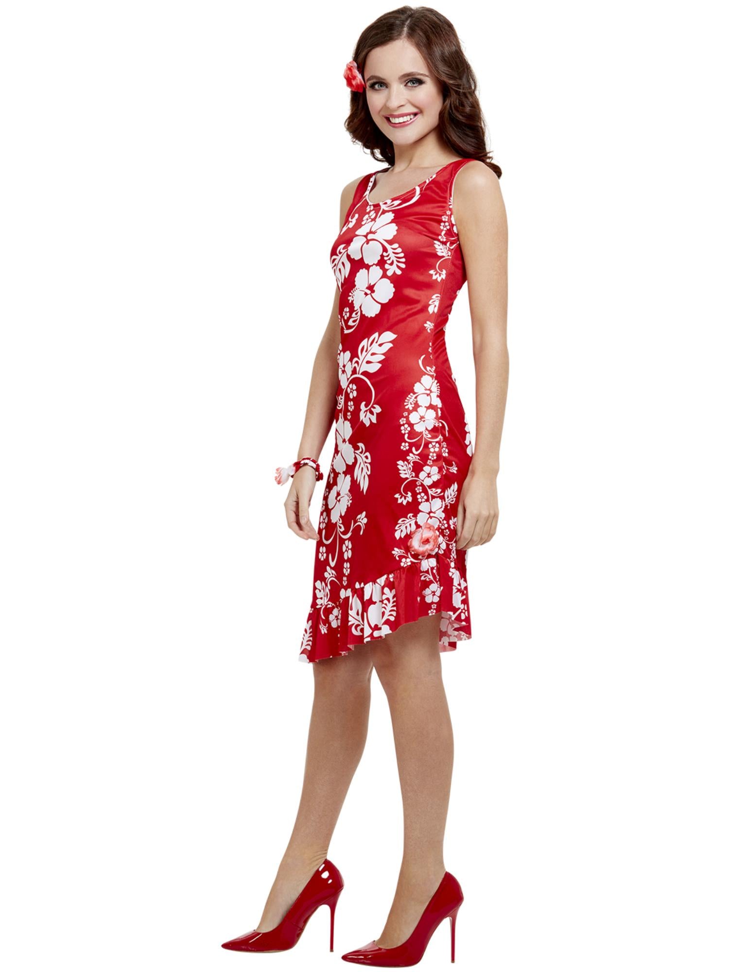 smiffys-fever-hawaiian-beauty-kost-m-rot-gr-m image 3