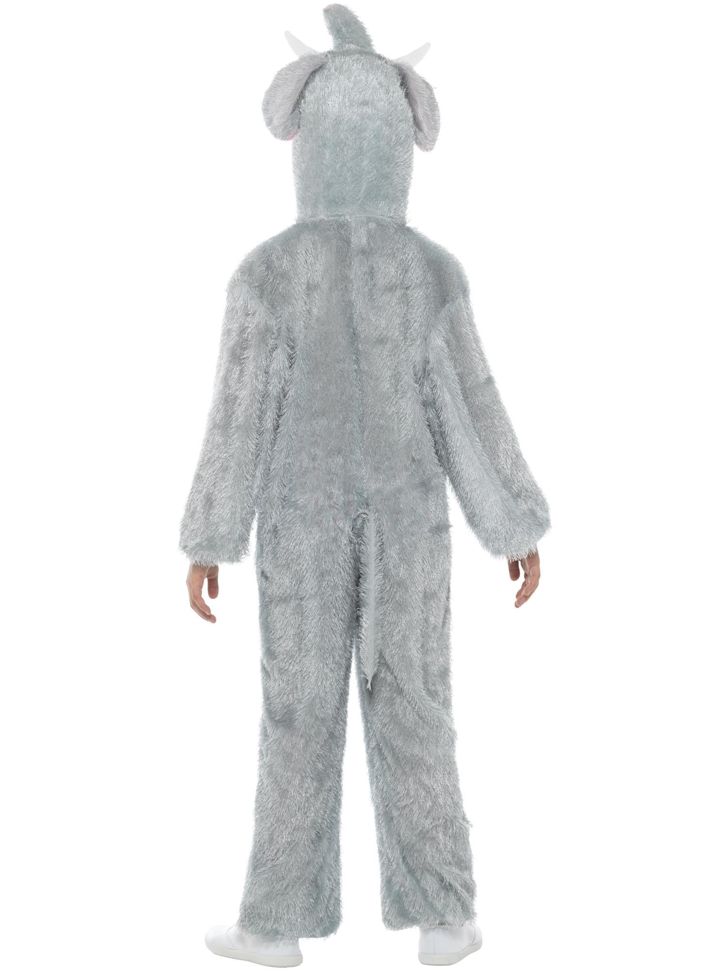 smiffys-fever-elefant-kinderkost-m-grau-jumpsuit-kapuze-4-9-j image 2