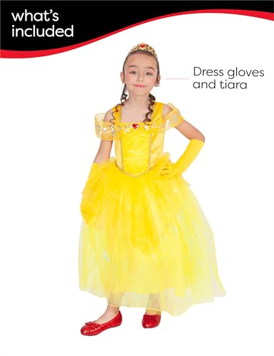 rubie-s-deluxe-prinzessinnenkost-m-gelb-3-4-jahre-kleid image 7