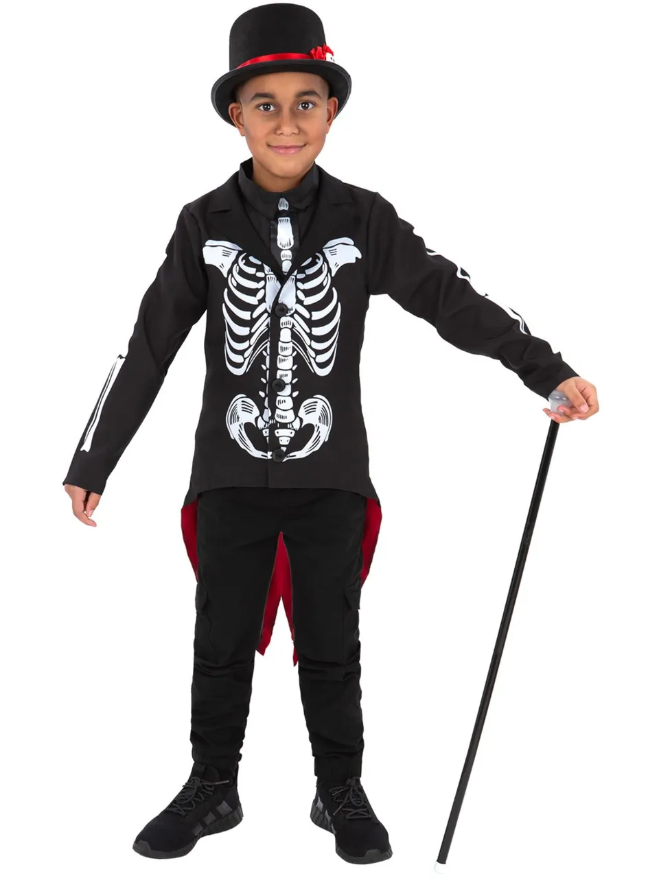 smiffys-fever-skelett-kost-m-jungen-day-of-dead-m-7-9 image 1