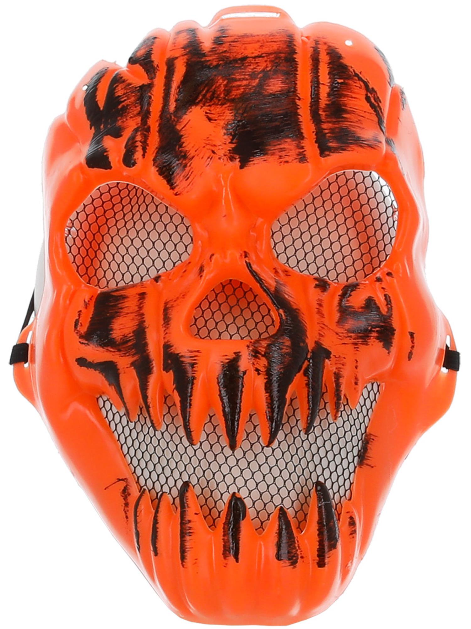 smiffys-fever-k-rbis-maske-orange-gummiband-halloween image 2