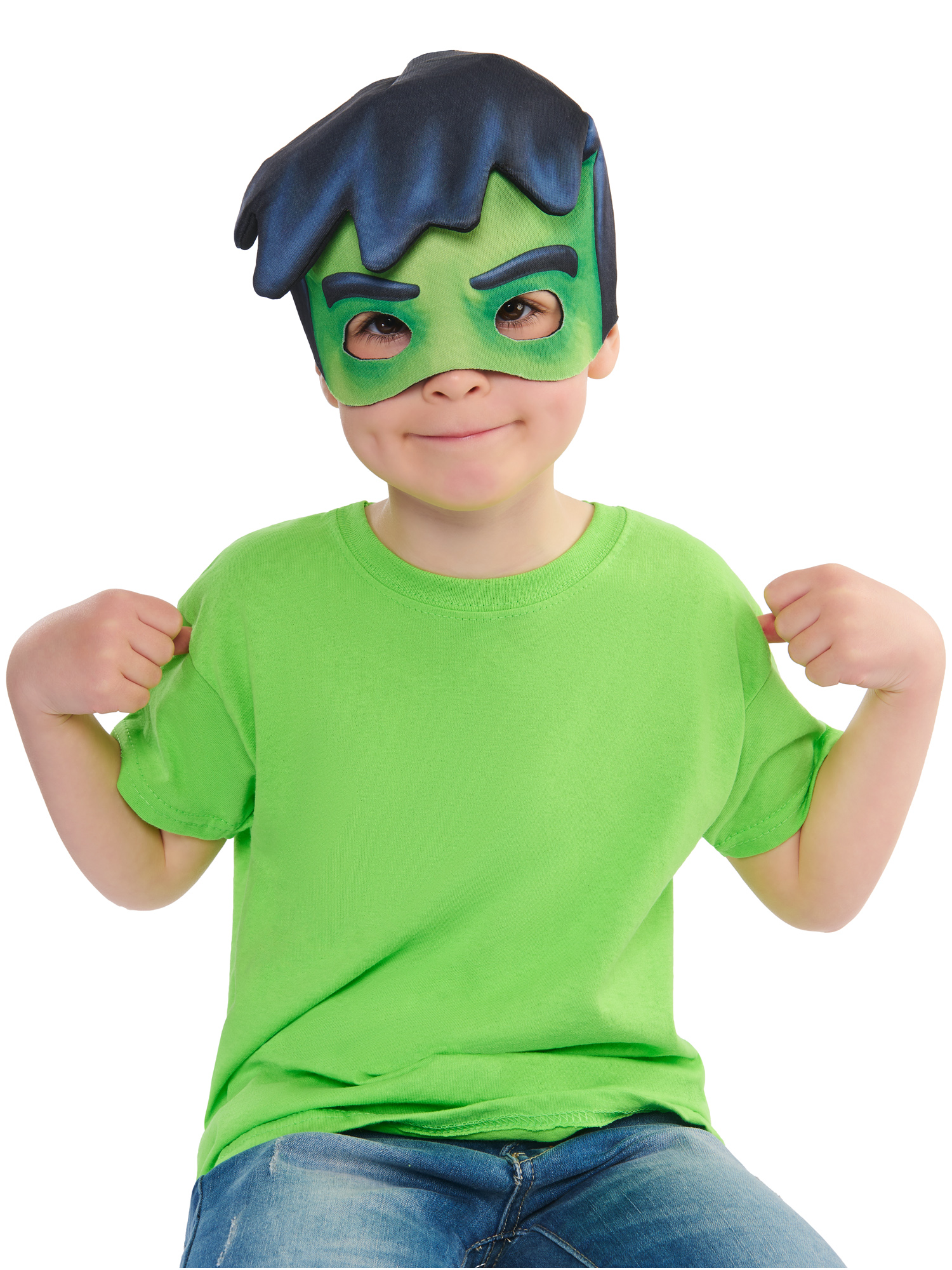 rubies-hulk-maske-kinder-preschool-gr-ne-gesichtsmaske image 2