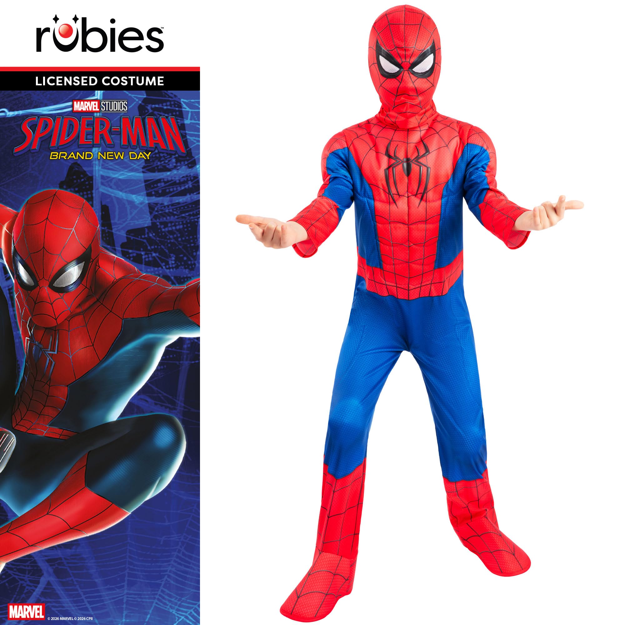 rubie-s-deluxe-spider-man-kinderkost-m-3-4-jahre-anzug image 7